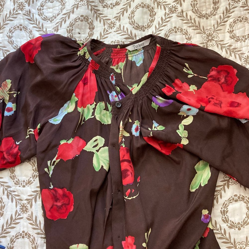 Tucker Classic Knee Length Silk Dress